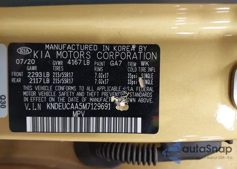 2021 Kia Seltos S z USA, uszkodzony, nr VIN KNDEUCAA5M7129691